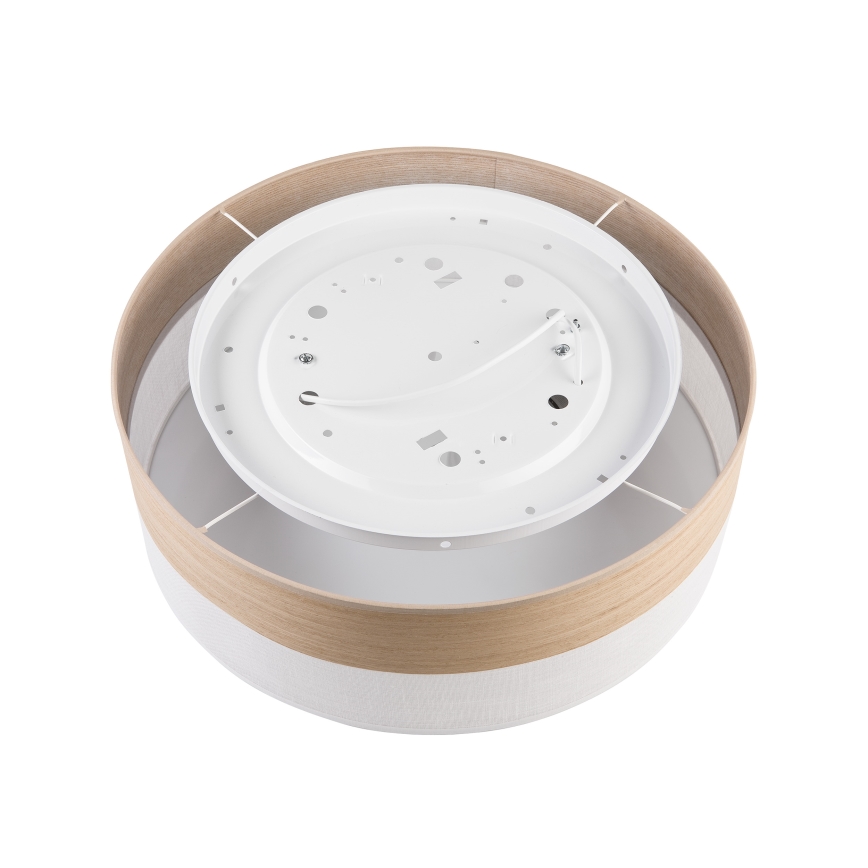 Plafoniera SIRJA WOOD 2xE27/15W/230V diametro 45 cm bianco/quercia