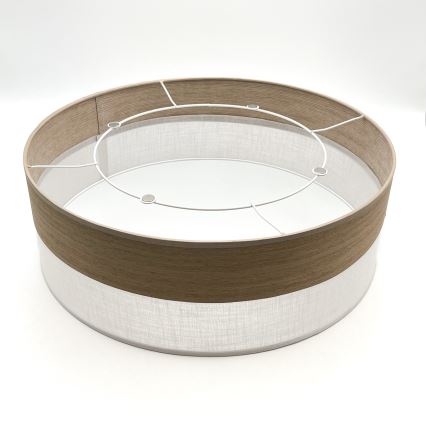 Plafoniera SIRJA WOOD 2xE27/15W/230V diametro 45 cm bianco/quercia