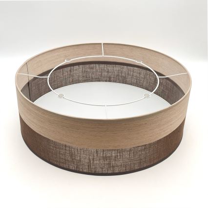 Plafoniera SIRJA WOOD 2xE27/15W/230V diametro 45 cm marrone/quercia