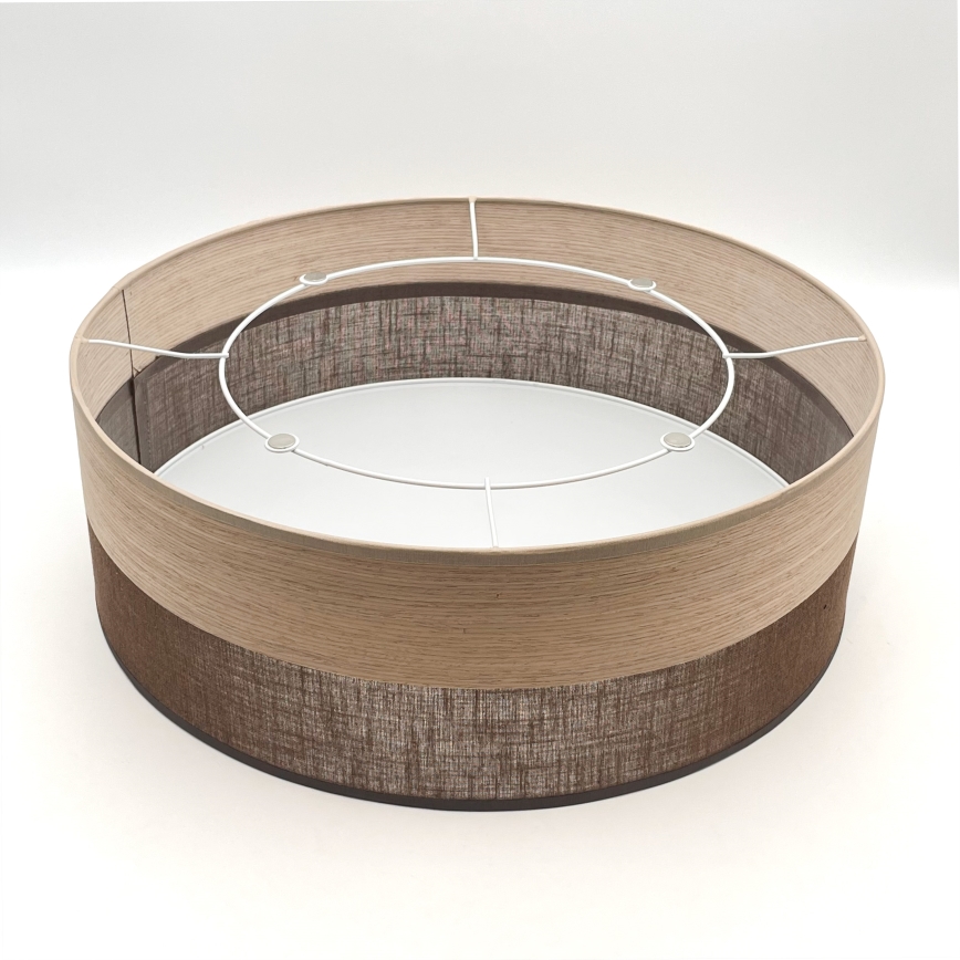 Plafoniera SIRJA WOOD 2xE27/15W/230V diametro 45 cm marrone/quercia