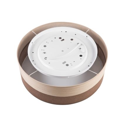 Plafoniera SIRJA WOOD 2xE27/15W/230V diametro 45 cm marrone/quercia