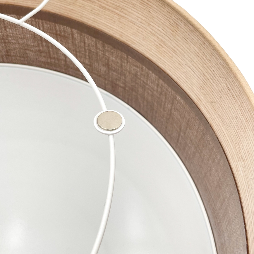 Plafoniera SIRJA WOOD 2xE27/15W/230V diametro 45 cm marrone/quercia