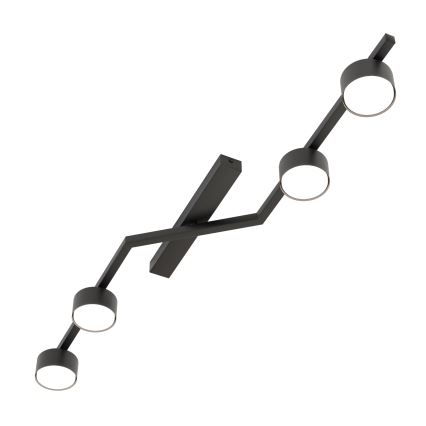 Plafoniera SKAN 4xGX53/12W/230V, nera