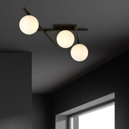 Plafoniera SMART 3xE14/10W/230V nero/bianco