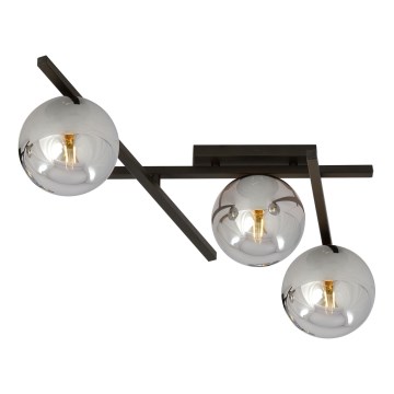 Plafoniera SMART 3xE14/10W/230V nero/grigio