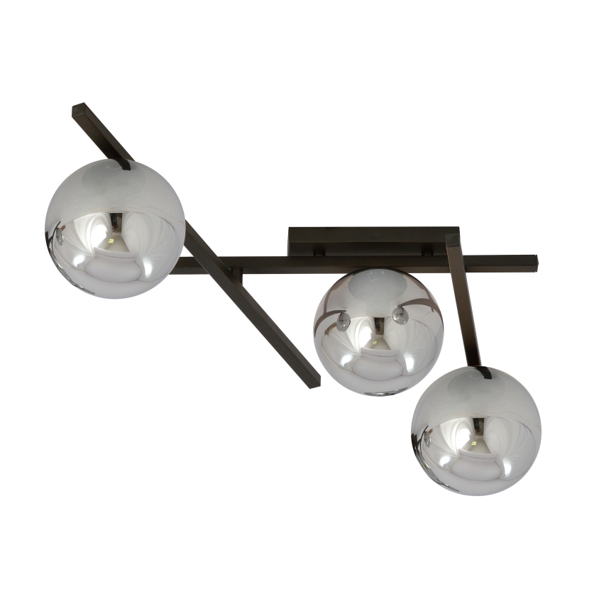 Plafoniera SMART 3xE14/10W/230V nero/grigio