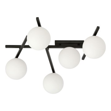 Plafoniera SMART 5xE14/10W/230V nero/bianco