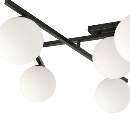 Plafoniera SMART 5xE14/10W/230V nero/bianco