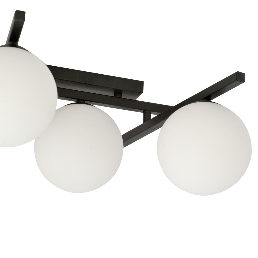 Plafoniera SMART 5xE14/10W/230V nero/bianco