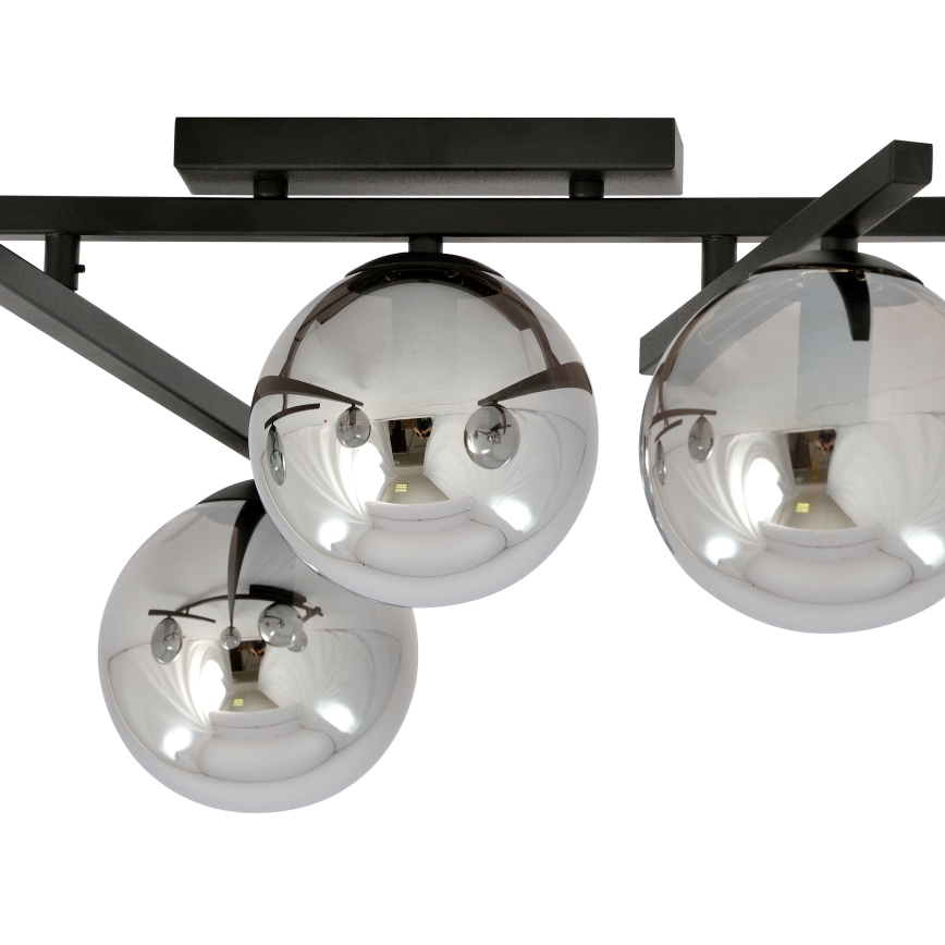 Plafoniera SMART 5xE14/10W/230V nero/grigio