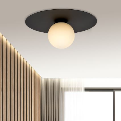 Plafoniera SOLAR 1xE14/10W/230V nero/bianco