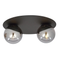 Plafoniera SOLAR 2xE14/10W/230V nero/grigio