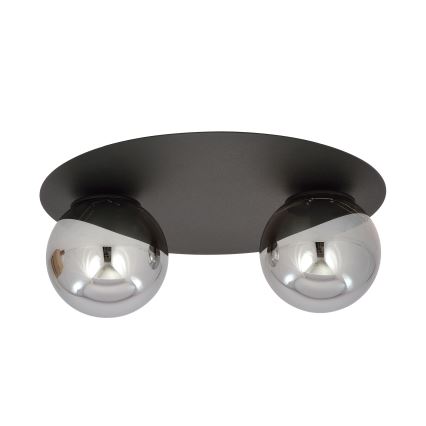 Plafoniera SOLAR 2xE14/10W/230V nero/grigio