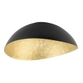 Plafoniera SOLARIS 1xE27/60W/230V diam. 33 cm nero/oro