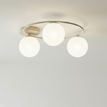 Plafoniera SOPRA 3xE14/10W/230V beige/bianco