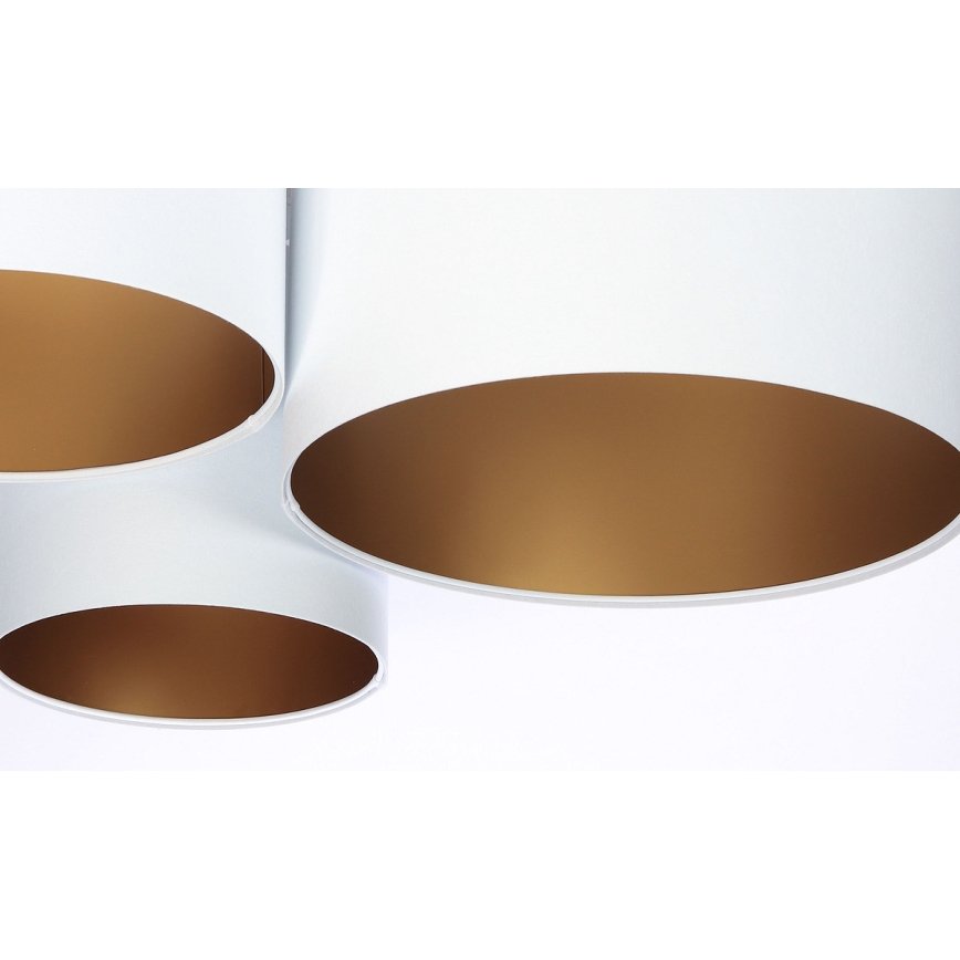 Plafoniera SPACE 3xE27/60W/230V bianco/oro