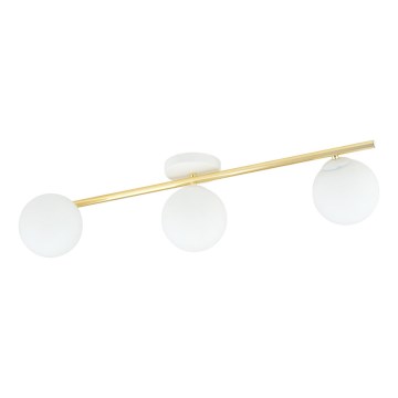Plafoniera SPLENDI 3xE14/10W/230V bianco/oro