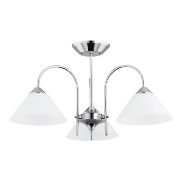 Plafoniera TAPER 3xE27/15W/230V cromo lucido