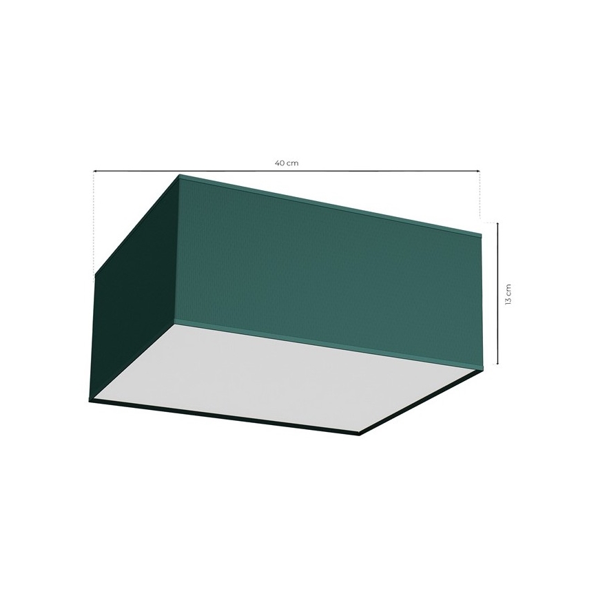 Plafoniera VERDE 2xE27/60W/230V 40x40 cm verde