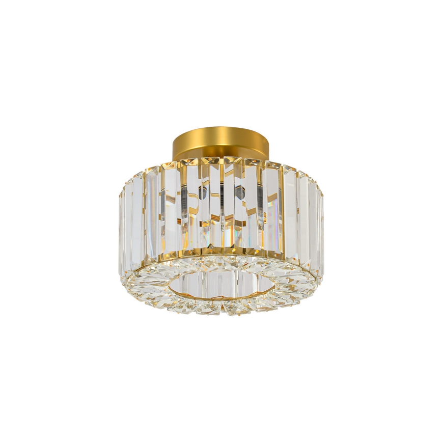 Plafoniera VETRO 1xE27/15W/230V Ø 24,5 cm dorata