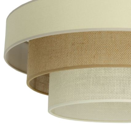 Plafoniera WENTA 1xE27/60W/230V Ø 50 cm beige/iuta
