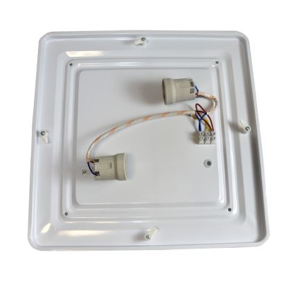 Plafoniera WILTON 2xE27/60W/230V 37,5x37,5 cm nero