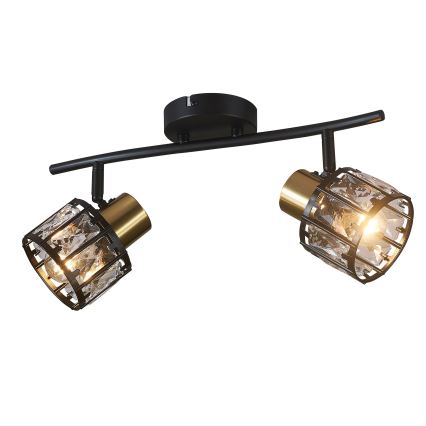 Plafoniera ZAHARA 2xE27/10W/230V nera