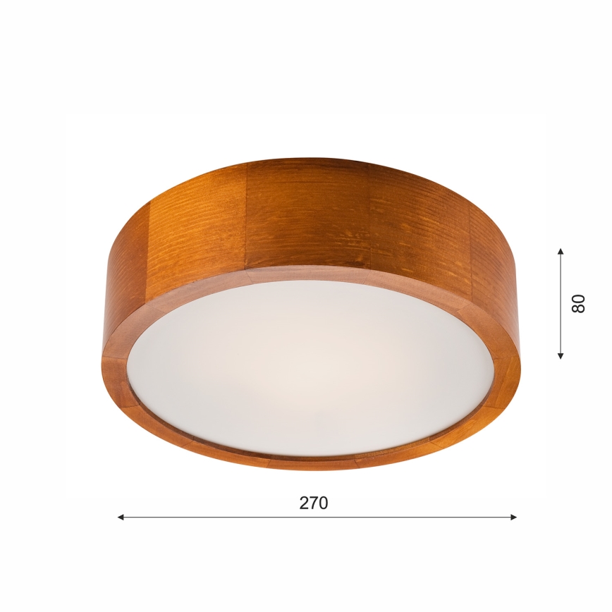 Plafonnier 1xE27/60W/230V pin - certifié FSC