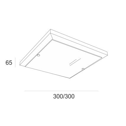 Plafonnier 1xE27/60W/230V pin - certifié FSC