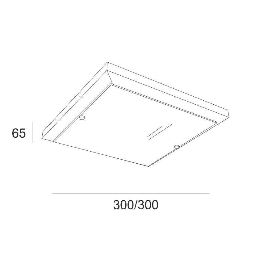 Plafonnier 1xE27/60W/230V pin - certifié FSC