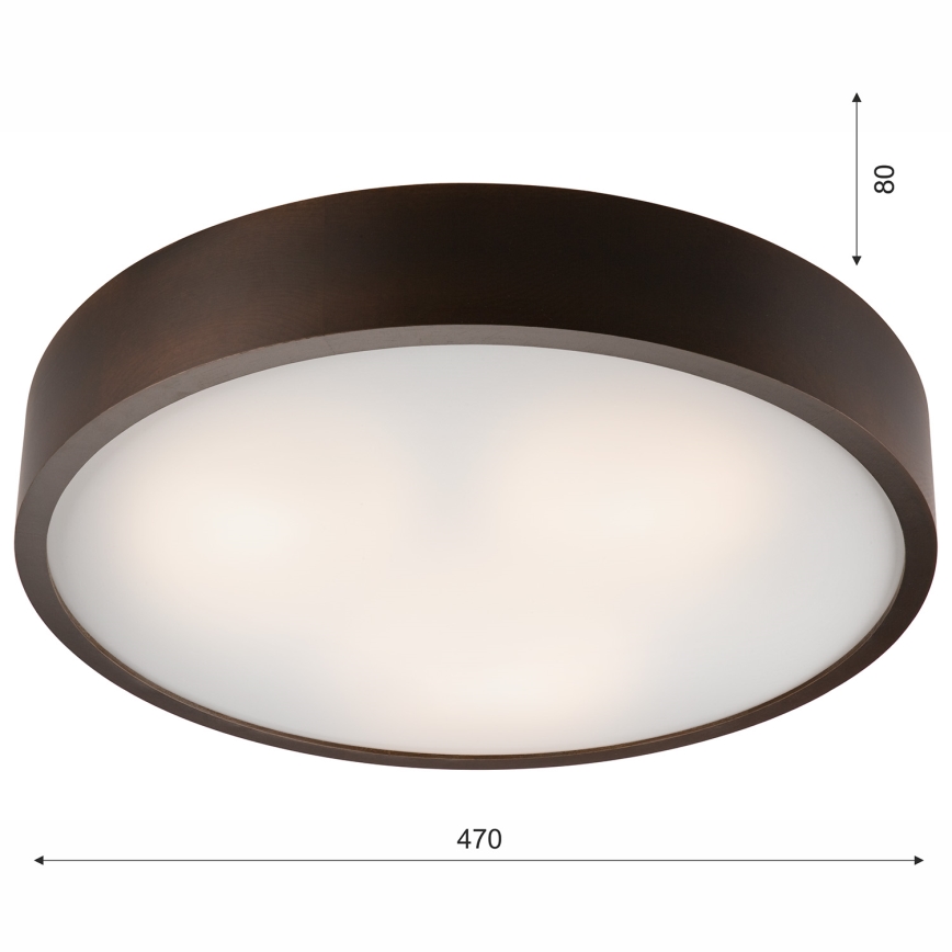 Plafonnier 3xE27/60W/230V pin - certifié FSC