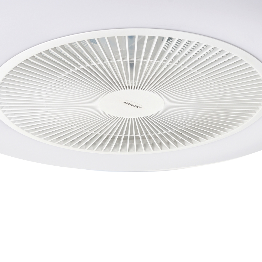 Plafonnier à intensité variable avec un ventilateur ARIA LED/38W/230V 3000-6000K blanc + télécommande