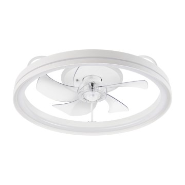 Plafonnier à intensité variable avec ventilateur FARGO LED/37W/230V blanc + télécommande