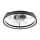 Plafonnier à intensité variable avec ventilateur FARGO LED/37W/230V noir + télécommande