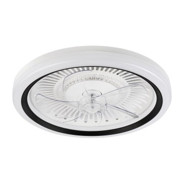 Plafonnier à intensité variable avec ventilateur GEMMA LED/37W/230V blanc + télécommande