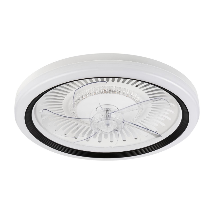 Plafonnier à intensité variable avec ventilateur GEMMA LED/37W/230V blanc + télécommande