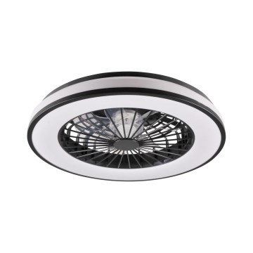 Plafonnier à intensité variable avec ventilateur LED/48W/230V 3000-6500K noir + Télécommande
