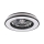 Plafonnier à intensité variable avec ventilateur LED/48W/230V 3000-6500K noir + Télécommande