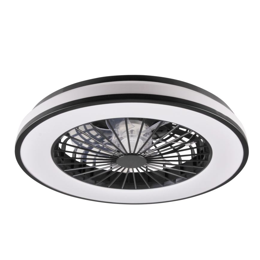 Plafonnier à intensité variable avec ventilateur LED/48W/230V 3000-6500K noir + Télécommande