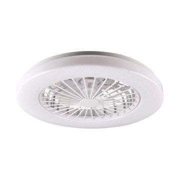 Plafonnier à intensité variable avec ventilateur LIBYA LED/48W/230V 3000-6500K blanc + télécommande