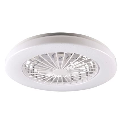 Plafonnier à intensité variable avec ventilateur LIBYA LED/48W/230V 3000-6500K blanc + télécommande