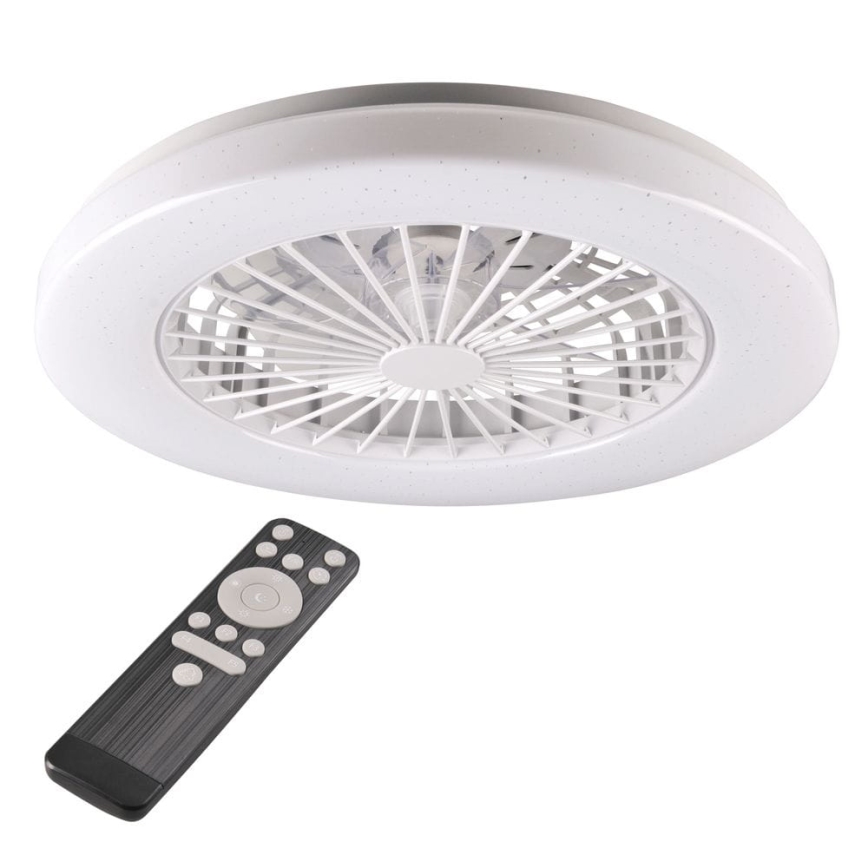 Plafonnier à intensité variable avec ventilateur LIBYA LED/48W/230V 3000-6500K blanc + télécommande