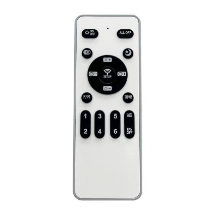 Plafonnier à intensité variable avec ventilateur ZEPHYR LED/48W/230V 3000-6000K doré + Télécommande