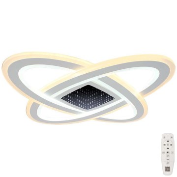 Plafonnier à intensité variable LED/130W/230V 3000-6500K 62x62 cm + Télécommande