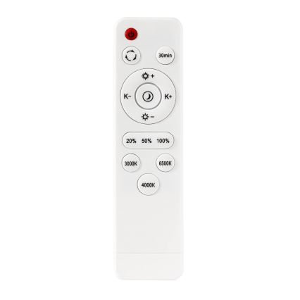 Plafonnier à intensité variable LED/30W/230V 3000-6500K d. 30 cm noir + Télécommande