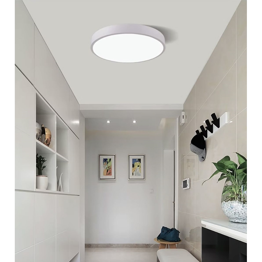 Plafonnier à intensité variable LED/50W/230V 3000-6500K d. 50 cm blanc + Télécommande