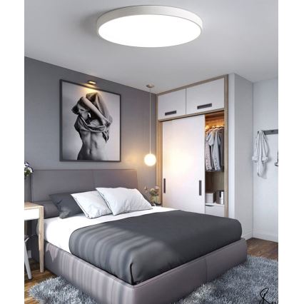Plafonnier à intensité variable LED/50W/230V 3000-6500K d. 50 cm blanc + Télécommande