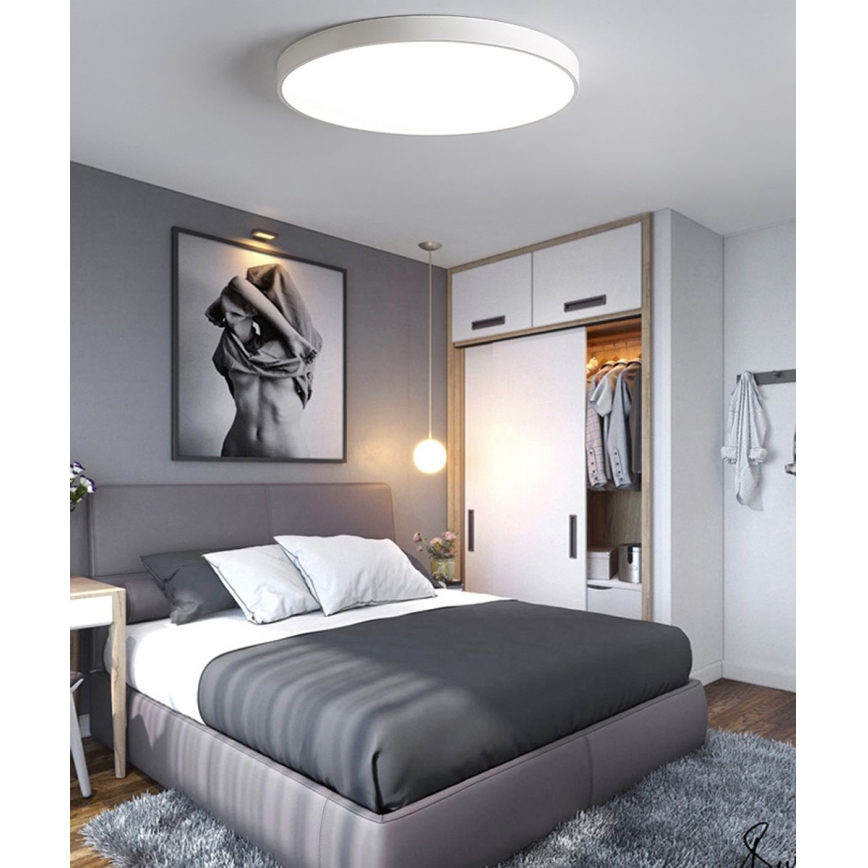 Plafonnier à intensité variable LED/50W/230V 3000-6500K d. 50 cm blanc + Télécommande