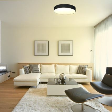 Plafonnier à intensité variable LED/50W/230V 3000-6500K noir + télécommande