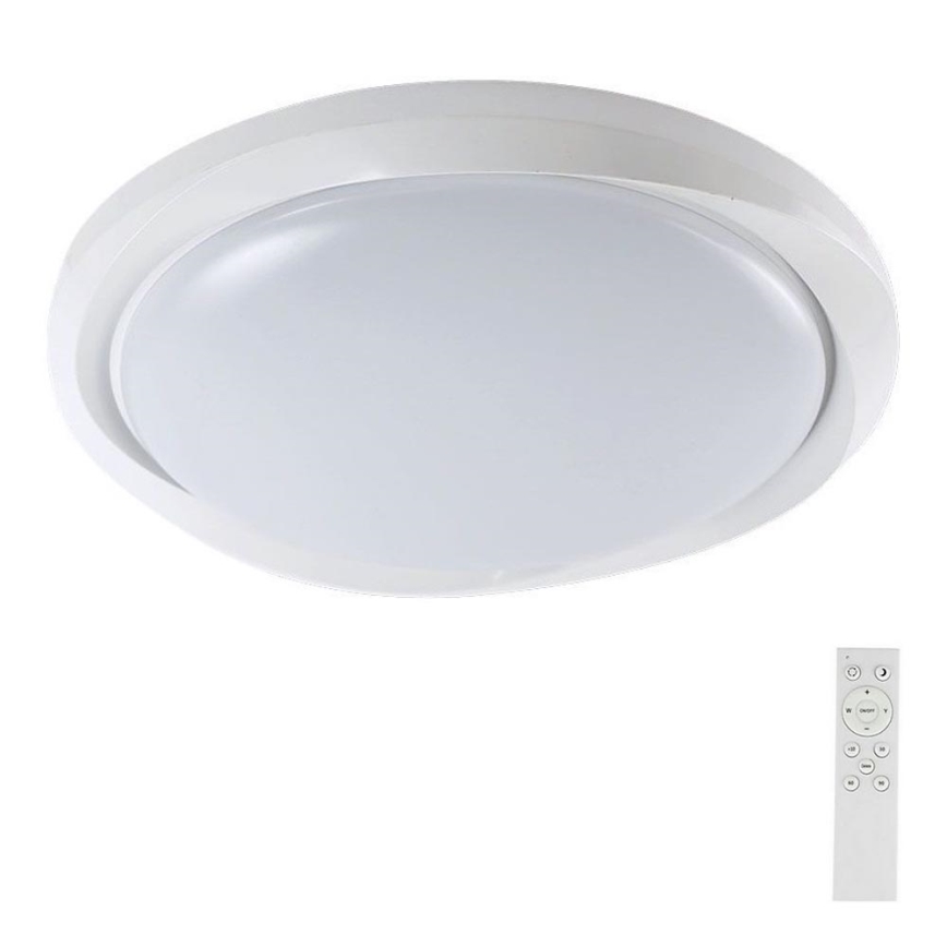 Plafonnier à intensité variable LED/60W/230V 3000-6500K 49,2 cm blanc + télécommande